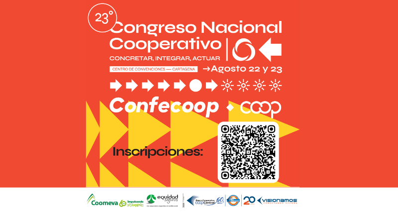 Somos patrocinadores del Congreso Nacional Cooperativo que organiza Confecoop