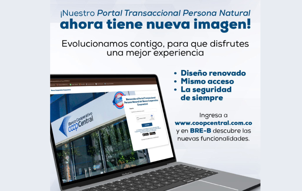 Nuestro Portal transaccional para persona natural ahora tiene nueva imagen